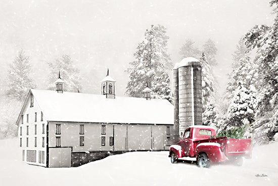 Lori Deiter LD2388 - LD2388 - I'm Coming Home - 18x12 Barn, Farm, Truck, Christmas Tree, Winter, Christmas, Holidays, Snow from Penny Lane