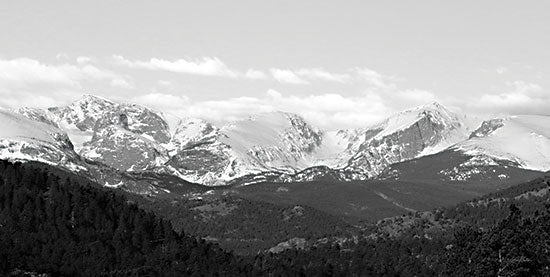 Lori Deiter LD2432 - LD2432 - Estes Park Peaks   - 18x9 Estes Park Mountains, Mountains, Black & White, Photography, Rocky Mountain National Park from Penny Lane