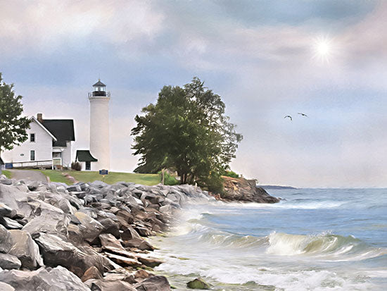 Lori Deiter LD2460 - LD2460 - Afternoon at Tibbetts Point - 16x12 Lighthouse, Tibbetts Point, Ocean, Trees, Cape Vincent, New York, Photography from Penny Lane
