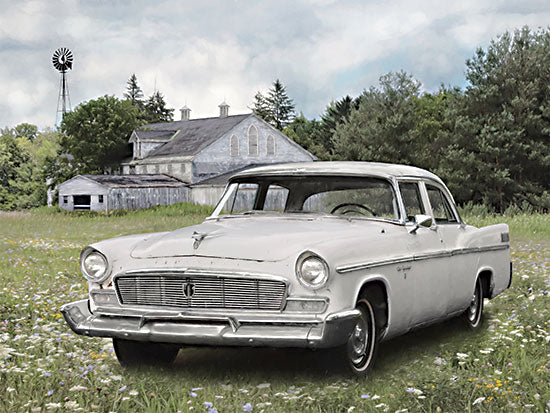 Lori Deiter LD2463 - LD2463 - Chrysler New Yorker - 16x12 Photography, Barn, Farm, Car, Chrysler New Yorker, Vintage, Antique, Masculine, Windmill from Penny Lane