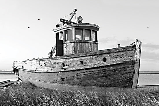 Lori Deiter LD2502 - LD2502 - This Old Boat I - 18x12 Boat, Photography, Black & White, Coastal from Penny Lane