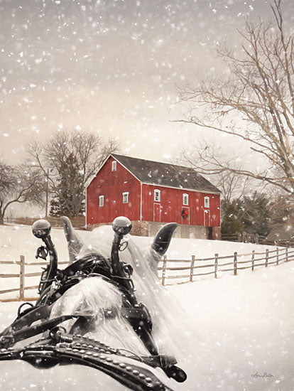 Lori Deiter LD2512 - LD2512 - Winter Ride - 12x16 Winter Ride, Horse, Winter, Snow, Barn, Farm, Snow, Photography from Penny Lane
