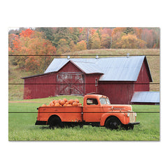 LD2553PAL - Orange Pumpkin Truck - 16x12