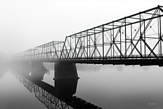 Lori Deiter LD2578 - LD2578 - Foggy Morning Bridge - 16x12 Foggy Morning Bridge, Fog, Bridge, Photography, Black & White from Penny Lane