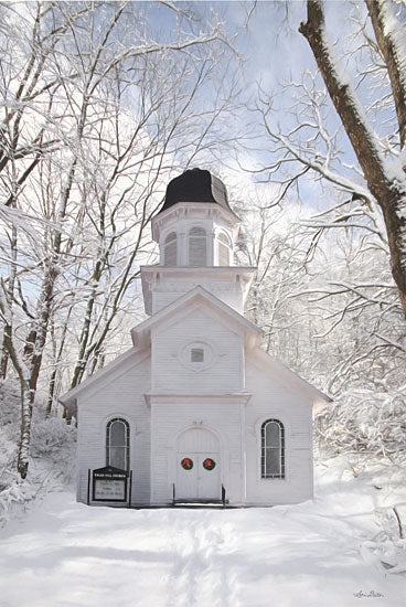Lori Deiter LD2702 - LD2702 - Church in the Woods - 12x18 Church, Religious, Country Church, Winter, Farmhouse/Country, Snow, Photography from Penny Lane