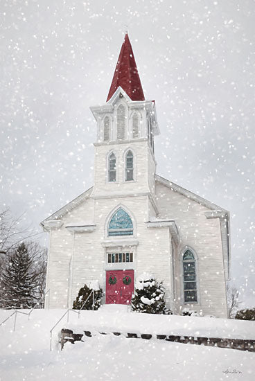 Lori Deiter LD2703 - LD2703 - St. Johns Church in Winter - 12x18 Photography, Church, Religion, Winter, Snow from Penny Lane
