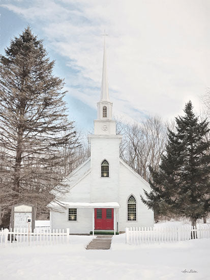 Lori Deiter LD2721 - LD2721 - Pleasant Hill Chapel - 12x18 Chruch, Chapel, Winter, Country Church, Photography, Religious from Penny Lane