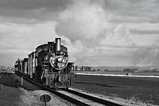 Lori Deiter LD2728 - LD2728 - Engine #89 - 18x12 Engine #89, Train, Locomotive, Tracks, Photography, Black & White from Penny Lane