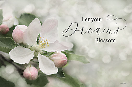 Lori Deiter LD2744 - LD2744 - Let Your Dreams Blossom - 18x12 Let Your Dreams Blossom, Flowers, White Flowers, Calligraphy, Dreams, Photography from Penny Lane