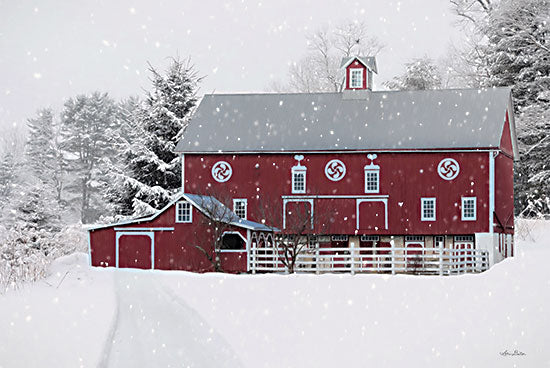 Lori Deiter LD2748 - LD2748 - Winter Red Barn - 18x12 Farm, Barn, Farmhouse/Country, Red Barn, Winter, Snow, Photography  from Penny Lane
