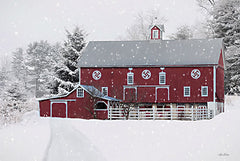 LD2748 - Winter Red Barn - 18x12