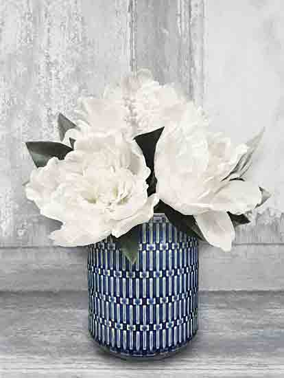 Lori Deiter LD2780 - LD2780 - Calm and Cool - 12x16 Flowers, White Flowers, Blue & White Vase, Still Life, Photography from Penny Lane