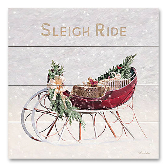 Lori Deiter LD2784PAL - LD2784PAL - Sleigh Ride I - 12x12 Sleigh Ride, Sleigh, Christmas, Holidays, Presents, Photography, Typography, Signs from Penny Lane