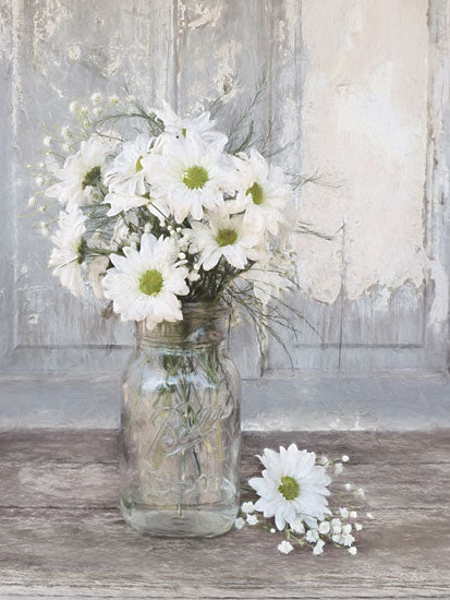 Lori Deiter LD2801 - LD2801 - Farmhouse Floral II - 12x16 Photography, Daisies, Flowers, Bouquet, Ball Jar, Country, Still Life from Penny Lane