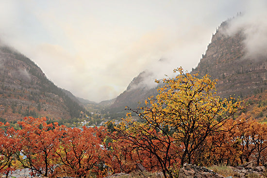 Lori Deiter LD2864 - LD2864 - San Juan Skyway I   - 18x12 Photography, Fall, Landscape, Mountains, Trees, Leaves, Clouds, San Juan Skyway, Colorado, San Juan Mountains from Penny Lane