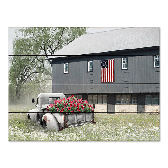Lori Deiter LD2902PAL - LD2902PAL - Summer Sweetness - 16x12 Barn, Farm, Truck, Flowers, American Flag, Patriotic, Flower Truck, Wildflowers, Photography from Penny Lane