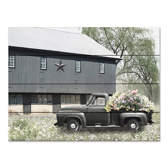 Lori Deiter LD2903PAL - LD2903PAL - High on Summertime - 16x12 Barn, Farm, Truck, Flowers, American Flag, Patriotic, Flower Truck, Wildflowers, Photography from Penny Lane