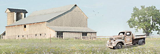 Lori Deiter LD2924A - LD2924A - Once Upon a Time II - 36x12 Barn, Farm, Truck, Rusty Truck, Field, Photography from Penny Lane