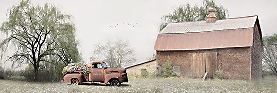 Lori Deiter LD2925A - LD2925A - The Rusty Flower Box - 36x12 Barn, Farm, Truck, Rusty Truck, Field, Photography, Flower Truck, Flowers from Penny Lane