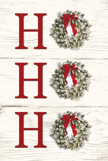 Lori Deiter LD2943 - LD2943 - Ho, Ho, Ho, - 12x18 Christmas, Signs, Ho, Ho, Ho, Typography, Holidays, Winter, Wreath, Greenery from Penny Lane