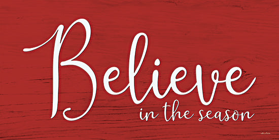 Lori Deiter LD2973 - LD2973 - Believe in the Season   - 18x9 Christmas, Holidays, Typography, Signs, Red, White, Believe in the Season from Penny Lane
