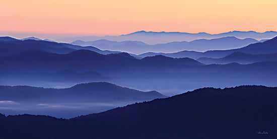 Lori Deiter LD3010 - LD3010 - Waves of Misty Blues - 18x9 Landscape, Blue Mountains, Mountains, Photography from Penny Lane