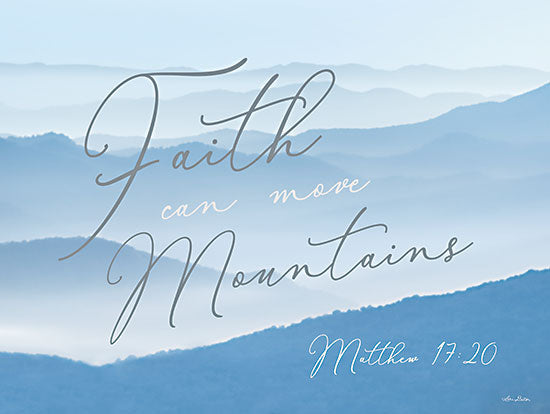 Lori Deiter LD3036 - LD3036 - Faith Can Move Mountains - 16x12 Faith, Can Move Mountains, Bible Verse, Matthew, Religious, Typography, Signs, Mountains, Nature from Penny Lane