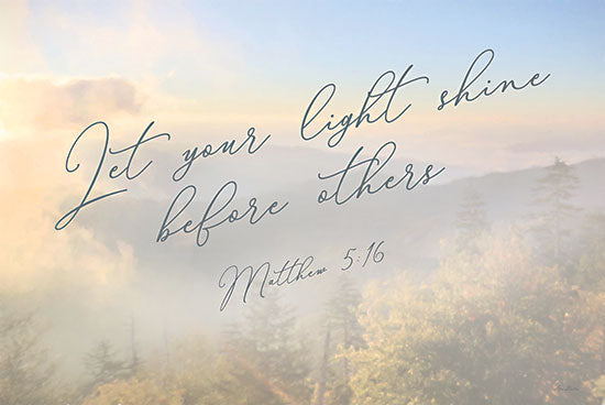 Lori Deiter LD3039 - LD3039 - Let Your Light Shine - 18x12 Let Your Light Shine Before Others, Bible Verse, Matthew, Religious, Typography, Signs, Landscape from Penny Lane