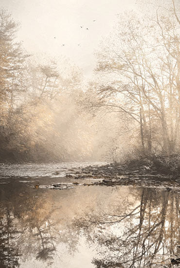 Lori Deiter LD3099 - LD3099 - Swatara Painted Reflections - 12x18 Photography, Landscape, Lake, Reflections, Trees, Swatara, Pennsylvania, Neutral Palette, Fall from Penny Lane