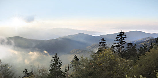 Lori Deiter LD3195 - LD3195 - A Foggy Start - 18x9 Photography, Landscape, Mountains, Trees, Fog, Nature, Morning from Penny Lane