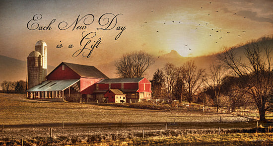 Lori Deiter LD331 - Each New Day  - Farm, Barn, Inspirational, Sun from Penny Lane Publishing