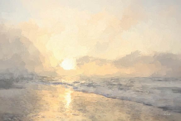 Lori Deiter LD3378 - LD3378 - Sunrise on the Coast - 18x12 Coastal, Landscape, Abstract, Ocean, Waves, Beach, Sunlight, Nature from Penny Lane