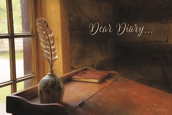 Lori Deiter LD624 - Dear Diary - Ink, Quill, Desk, Diary, Primitive from Penny Lane Publishing