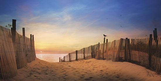 Lori Deiter LD648 - A New Day - Beach, Sand, Fence, Coastal from Penny Lane Publishing