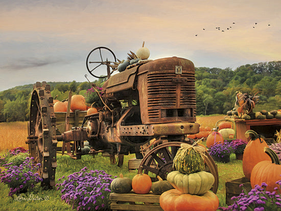 Lori Deiter LD807 - The Harvester - Tractor, Flowers, Pumpkins, Farm from Penny Lane Publishing