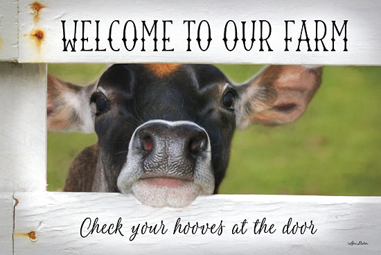 Lori Deiter LD821 - Welcome Cow - Cow, Welcome, Humor, Fence from Penny Lane Publishing