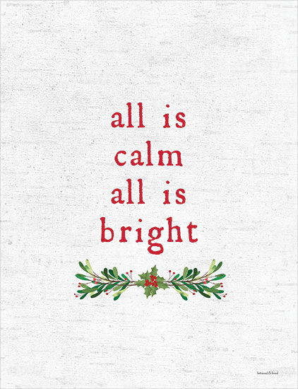 lettered & lined LET185 - LET185 - All is Calm - 12x16 All is Calm, All is Bright, Silent Night, Christmas, Holidays, Christmas Song, Signs from Penny Lane