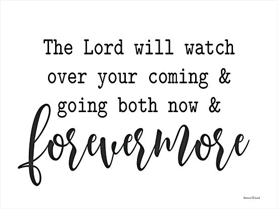 lettered & lined LET238 - LET238 - Forevermore - 16x12 The Lord Will Watch Over Your Coming & Going, Bible Verse, Psalm, Religious, Typography, Signs from Penny Lane