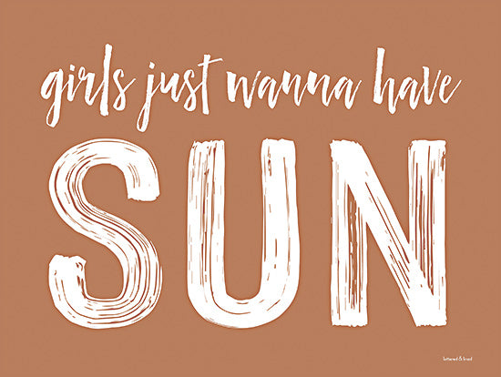 lettered & lined LET378 - LET378 - Girls Just Wanna Have Sun - 16x12 Girls Just Wanna Have Sun, Fun, Summertime, Summer, Typography, Signs from Penny Lane