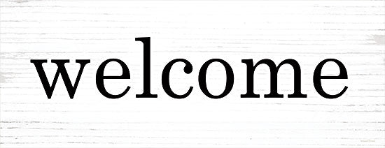 lettered & lined LET392 - LET392 - Welcome - 18x6 Welcome, Typography, Signs, Black & White from Penny Lane