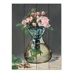 LET490PAL - Watercolor Pink Roses - 12x16