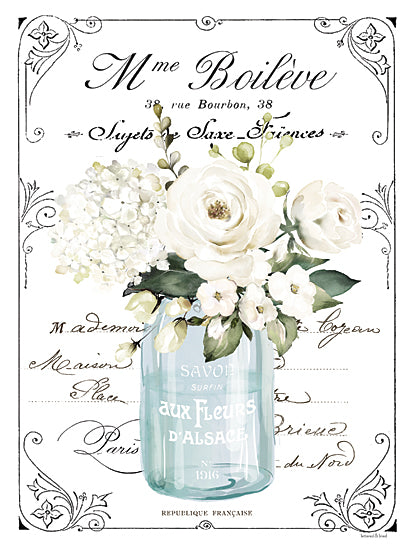 lettered & lined LET507 - LET507 - French Bathroom Set II - 12x16 Bathroom, Bath, Flowers, Jar, Bouquet, French, French Bathroom, Typography, Signs from Penny Lane