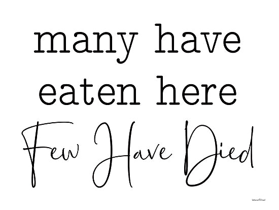 lettered & lined LET521 - LET521 - Few Have Died - 16x12 Few Have Died, Kitchen, Humorous, Typography, Signs from Penny Lane