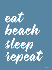 LET567 - Eat Beach Sleep Repeat - 12x16