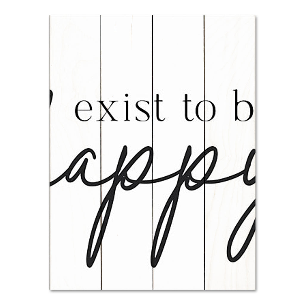 lettered & lined LET648PAL - LET648PAL - Exist to be Happy - 16x12 Inspirational, Exist to be Happy, Typography, Signs, Motivational from Penny Lane