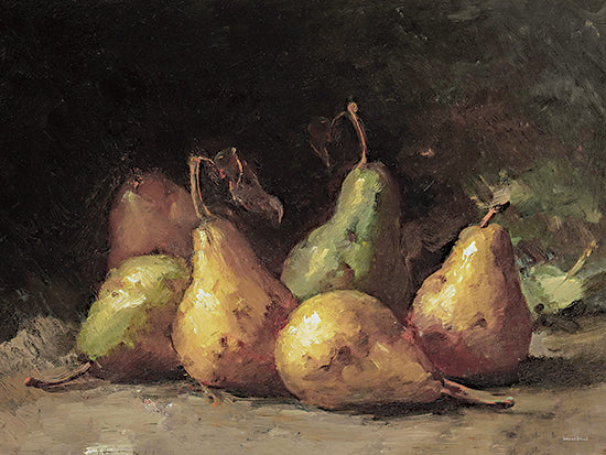 lettered & lined LET823 - LET823 - Still Life of Pears - 16x12 Still Life, Fruit, Pears, Vintage, Kitchen from Penny Lane