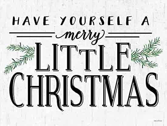 lettered & lined LET921 - LET921 - Merry Little Christmas - 16x12 Christmas, Holidays, Inspirational, Have Yourself a Merry Little Christmas, Typography, Signs, Textual Art, Trees, Pine Sprigs from Penny Lane