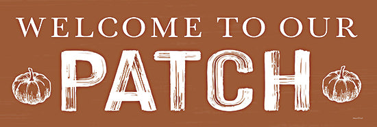 lettered & lined LET993A - LET993A - Welcome to Our Patch - 36x12 Fall, Welcome to Our Patch, Typography, Signs, Textual Art, Pumpkins, Pumpkin Patch, Orange from Penny Lane