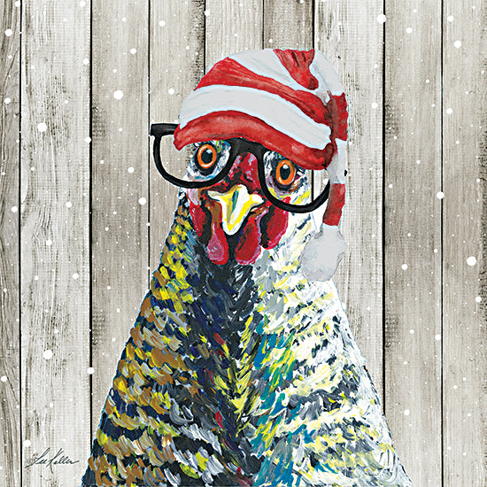 Lee Keller LK138 - LK138 - Christmas Chicken - 12x12 Christmas, Holidays, Chicken, Whimsical from Penny Lane