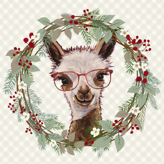 Lee Keller Licensing LK145LIC - LK145LIC - Christmas Alpaca Wreath - 0  from Penny Lane